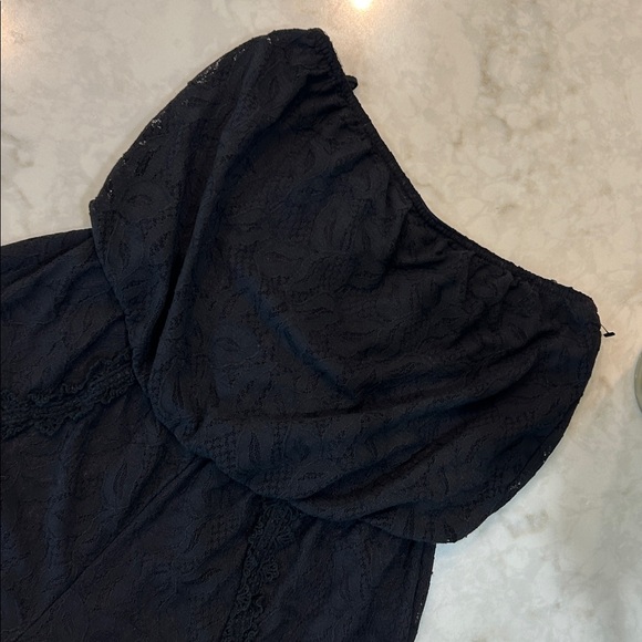 Free People Tahlia Black Lace Strapless Romper - Picture 6 of 10